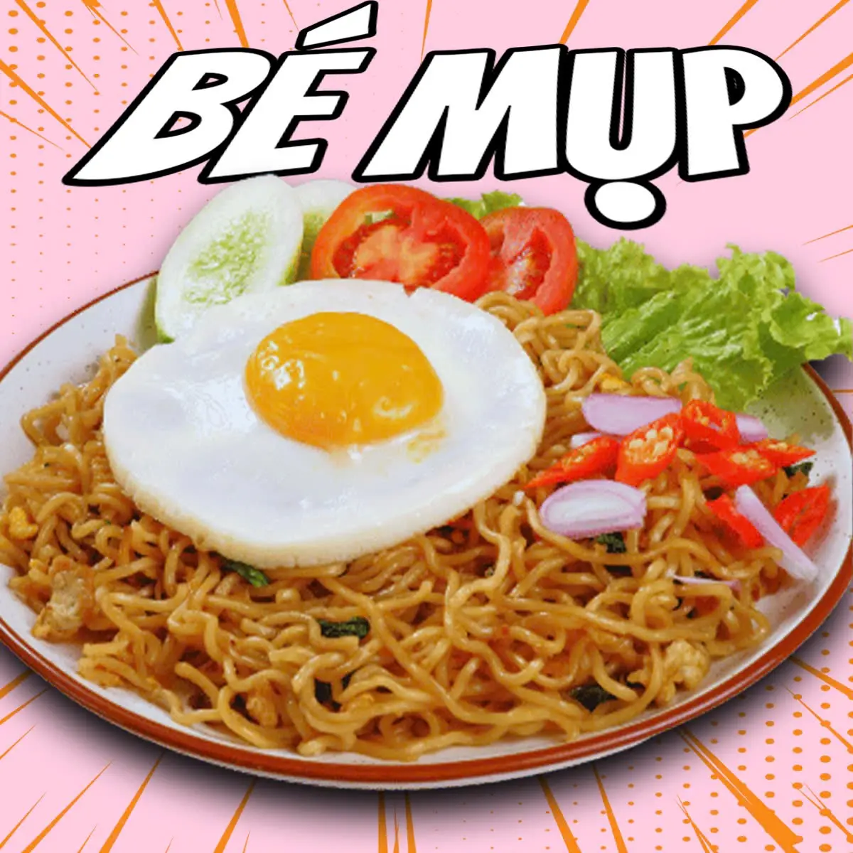 Hình ảnh Mì indomie trộn gia vị