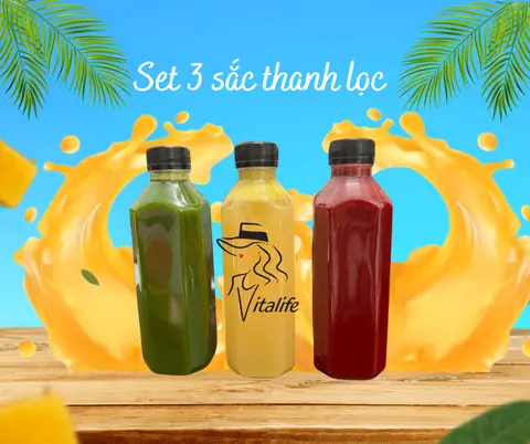 Hình ảnh Set 3 sắc thanh lọc juicelife - 3 chai