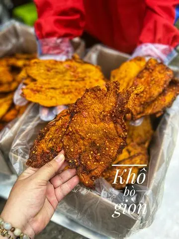 Hình ảnh Khô bò mềm miếng lớn Hồng Ngự 
