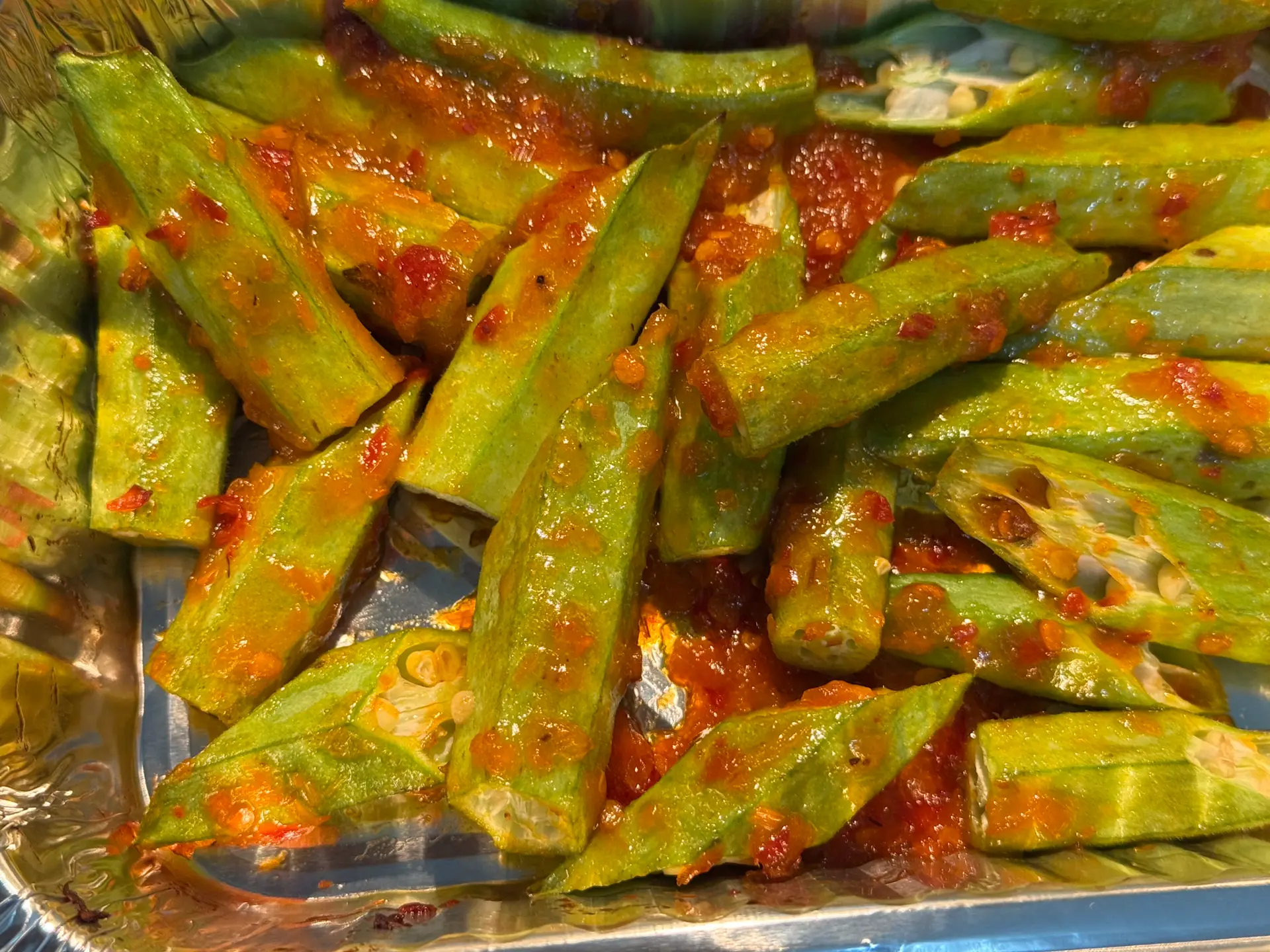 Hình ảnh Đậu bắp nướng sate 