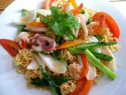 Hình ảnh Mì xào hải sản