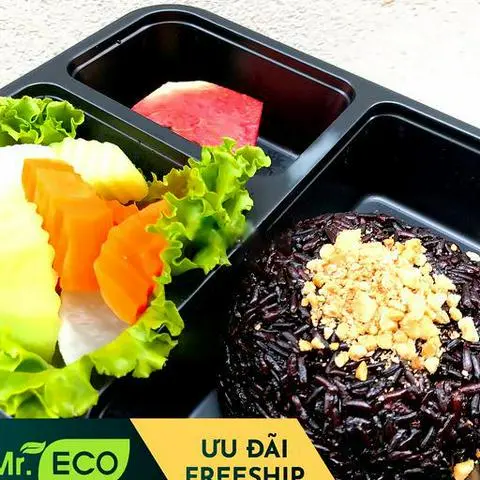 Hình ảnh Cơm gạo lứt rau củ vegan