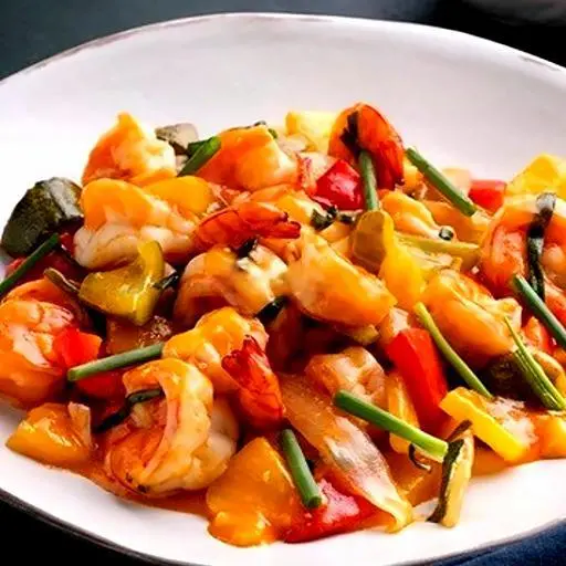 Hình ảnh Tôm xào chua ngọt