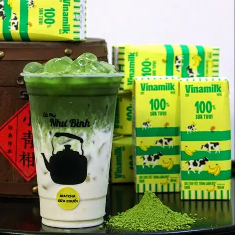 Hình ảnh Matcha sữa chuối