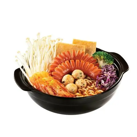 Hình ảnh Mì kim chi xúc xích cá viên