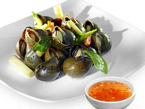 Hình ảnh Ốc bươu hấp sả
