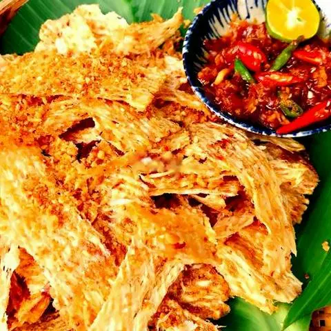 Hình ảnh Khô mực rang muối ớt con siêu lớn