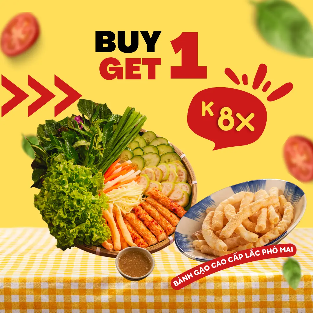 Hình ảnh MUA 1 TẶNG 1 COMBO NEM NƯỚNG