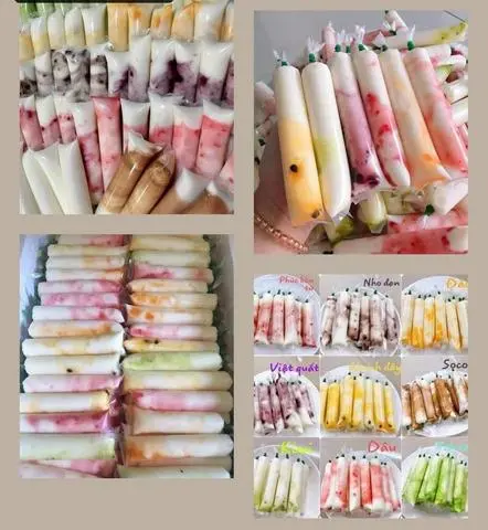 Hình ảnh Set 10 bịch sữa chua trái cây size nhỏ