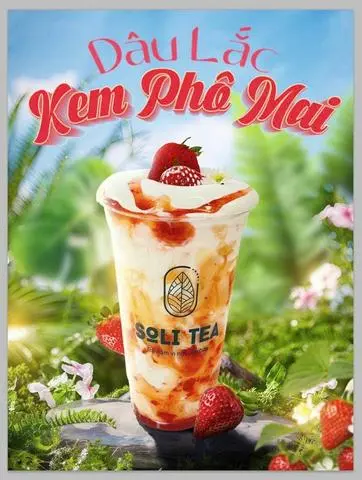 Hình ảnh Dâu lắc kem phô mai