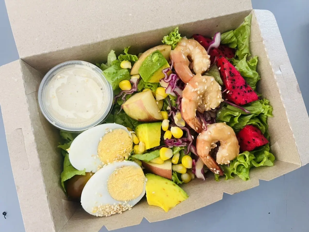 Hình ảnh Salad tôm trứng