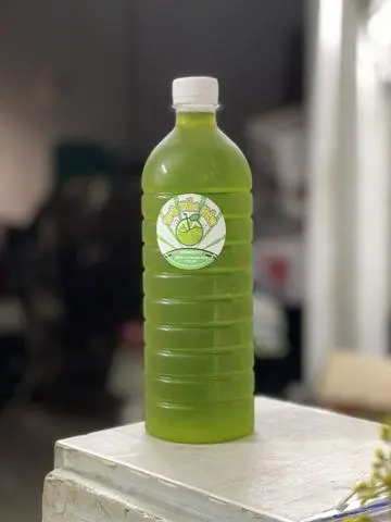 Hình ảnh trà tắc thái xanh chai 1 lít