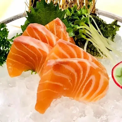 Hình ảnh Sake Sashimi ( Cá Hồi Sống_ 5 Miếng )