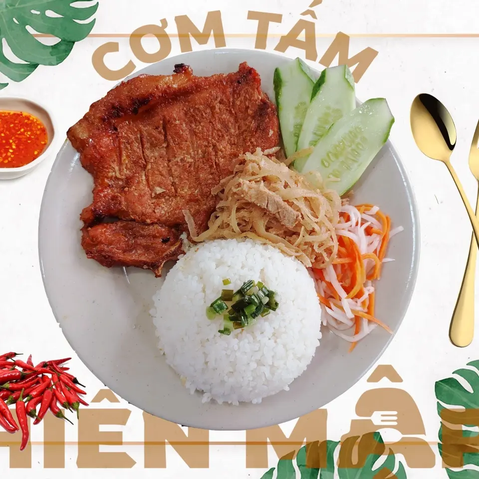 Hình ảnh Cơm sườn bì