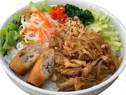 Hình ảnh Bún Bì+Chả giò, món mặn 