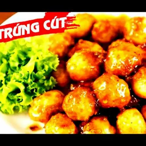 Hình ảnh Trứng cút lắc bơ tỏi tóp mỡ