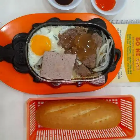 Hình ảnh Bò né trứng pate (Beef Steak - Eggs - Pate)