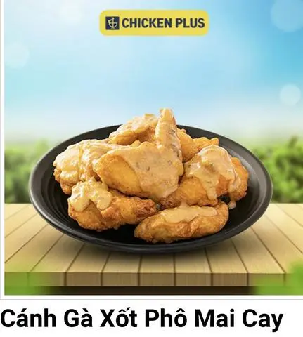 Hình ảnh Cánh gà sốt phô mai cay