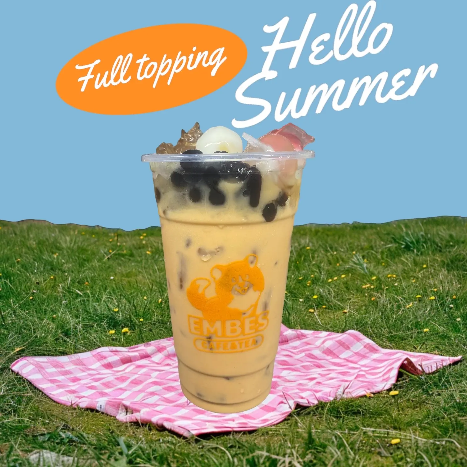 Hình ảnh Trà sữa Embes full topping 