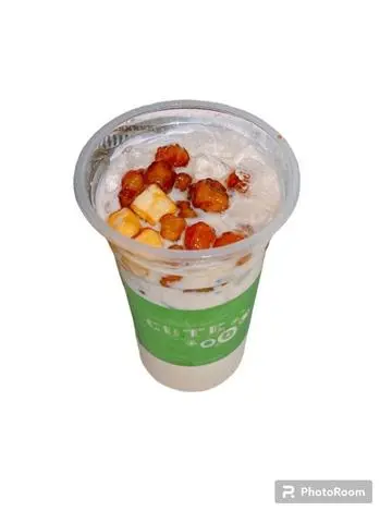 Hình ảnh Trà sữa olong lài dừa nước - trân châu phômai - trứng muối - size L