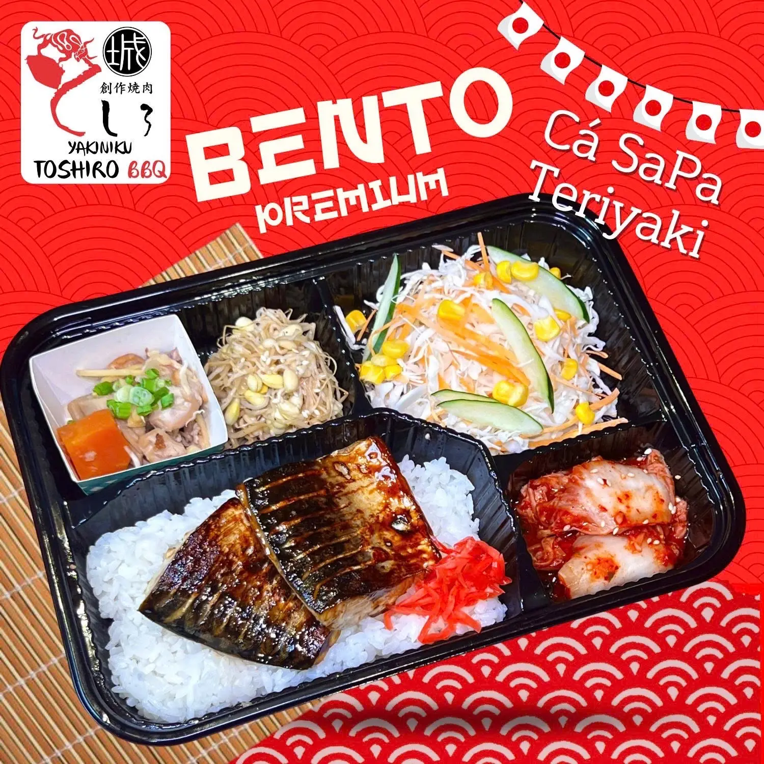 Hình ảnh Set cơm cá saba teriyaki premium