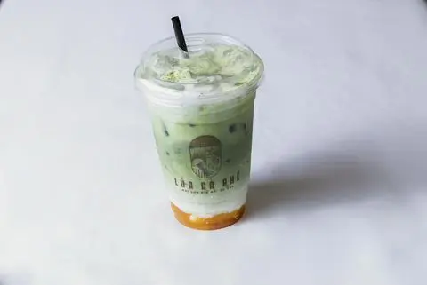 Hình ảnh Matcha đào latte