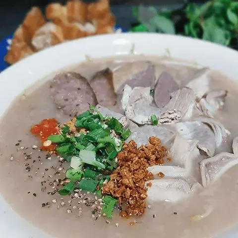 Hình ảnh Cháo phèo Non_Cuống họng_Nạc Tim 