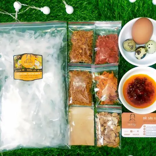 Hình ảnh Bánh tráng túi muối tỏi hành phi