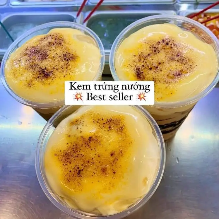 Hình ảnh Trà sữa kem trứng khè