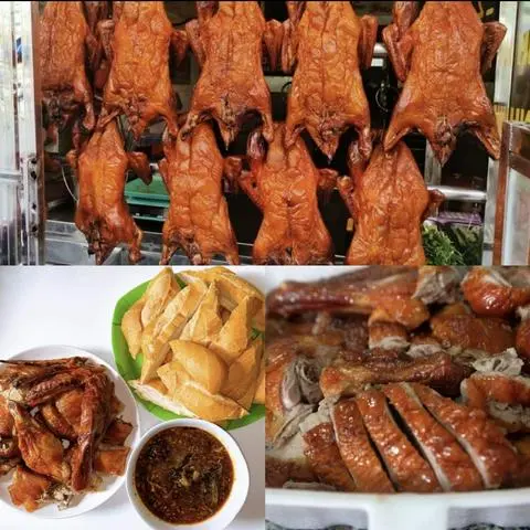 Hình ảnh Vịt quay Ú nu ngũ vị ( nấm, hạt sen , táo , tiêu xanh.....)❤️❤️❤️