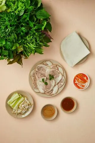 Hình ảnh Bánh Tráng Thịt Bắp - 2 Người