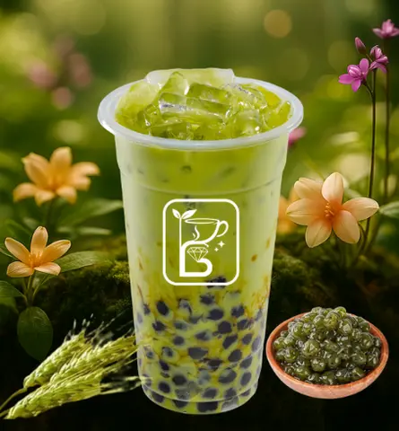 Hình ảnh Trà sữa cốm xanh (hot trend)