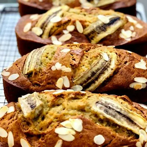 Hình ảnh Cake chuối hạnh nhân