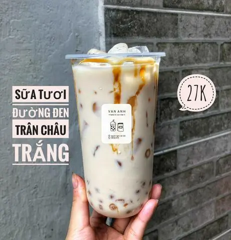 Hình ảnh Sữa Tươi Đường Đen Trân Châu Trắng