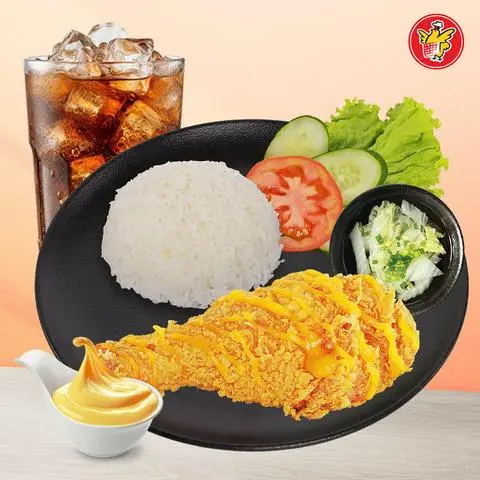 Hình ảnh Cơm Gà Giòn Xôt Phô Mai + Pepsi