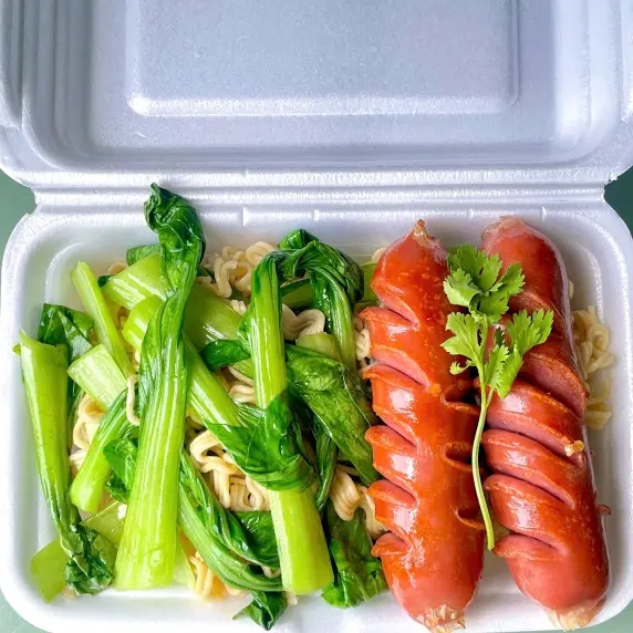Hình ảnh Mì Xào Xúc Xích