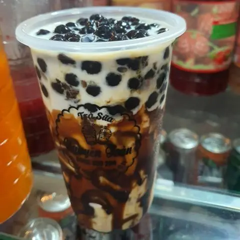Hình ảnh sữa tươi chân châu đen ly 700ml