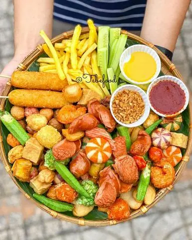 Hình ảnh Combo2 đồ chiên lộn xộn tùm lum (kèm 1 ly nước)