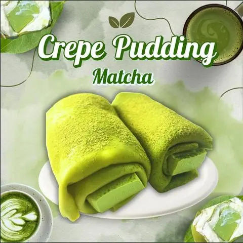 Hình ảnh Crepe Pudding Matcha