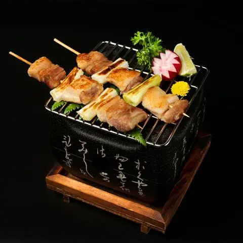 Hình ảnh YA08 - Ba Rọi Xiên Hành Baro Nướng - Pork Belly Skewers with Leek