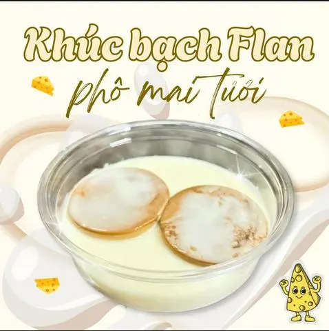 Hình ảnh Khúc Bạch Flan Phô Mai Tươi