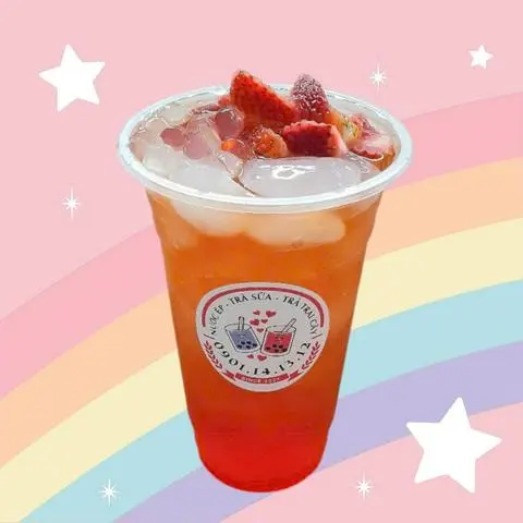 Hình ảnh TRÀ OLONG DÂU TƯƠI  (700ml)