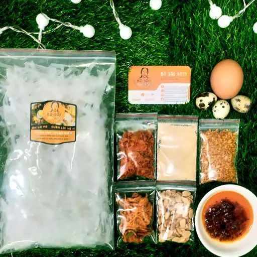 Hình ảnh Bánh tráng túi muối tỏi