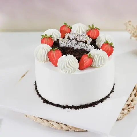 Hình ảnh Bánh Kem Mini Dâu Tây Đẹp - Size 14cm