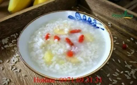 Hình ảnh cháo kỷ tử hạt sen
