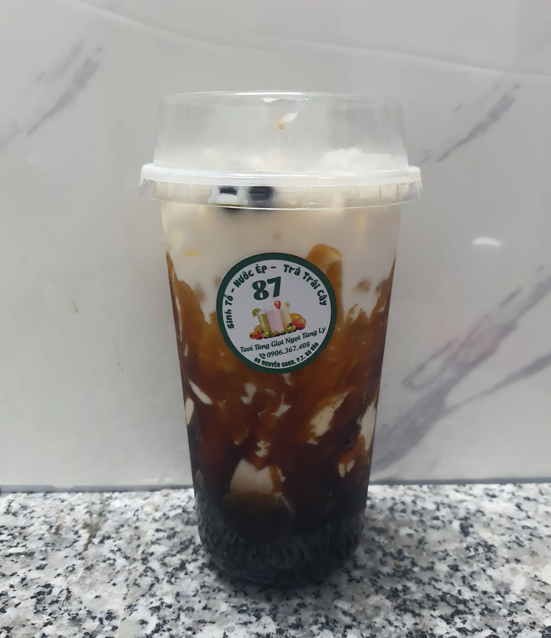 Hình ảnh Sữa tươi trân châu đường đen 