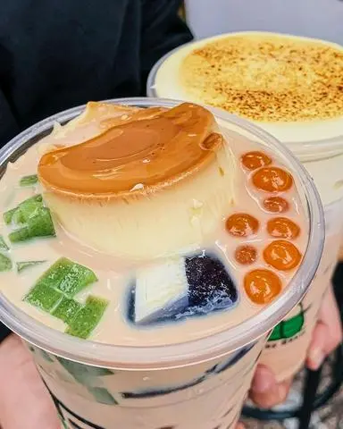 Hình ảnh TRÀ SỮA FULLTOPPING KEM TRỨNG