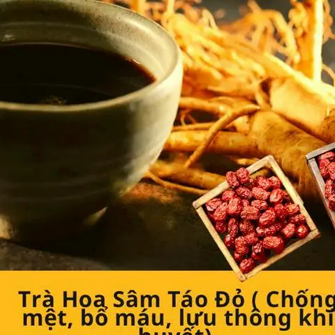Hình ảnh Trà hoa sâm táo đỏ nóng