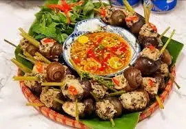 Hình ảnh Ốc Bươu nhồi thịt nướng