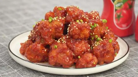 Hình ảnh Gà sốt Chua Ngọt Hàn Quốc + 1 ly Côca